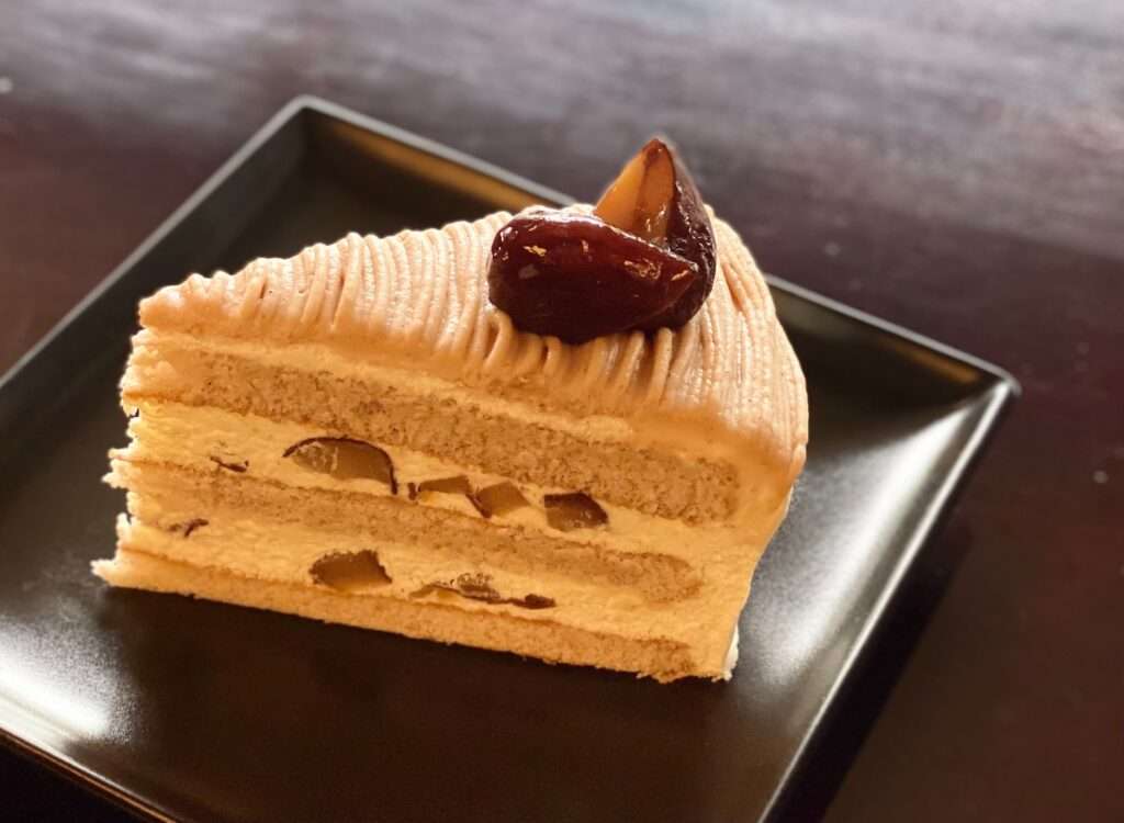 栗のショートケーキ