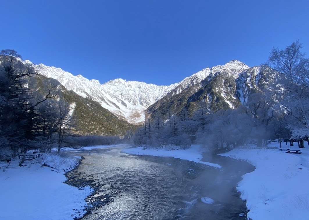 穂高連峰1月