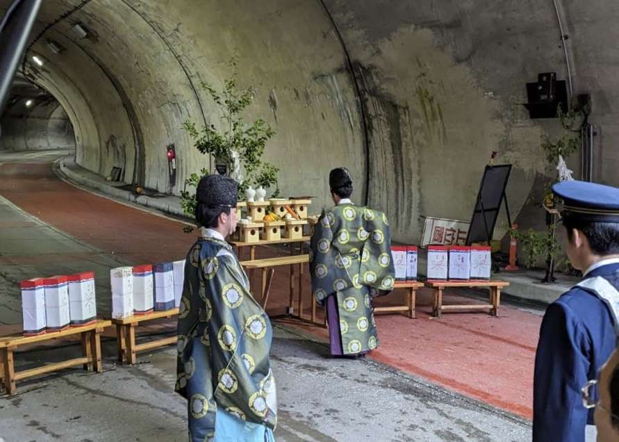 開山式　安全祈願式の様子