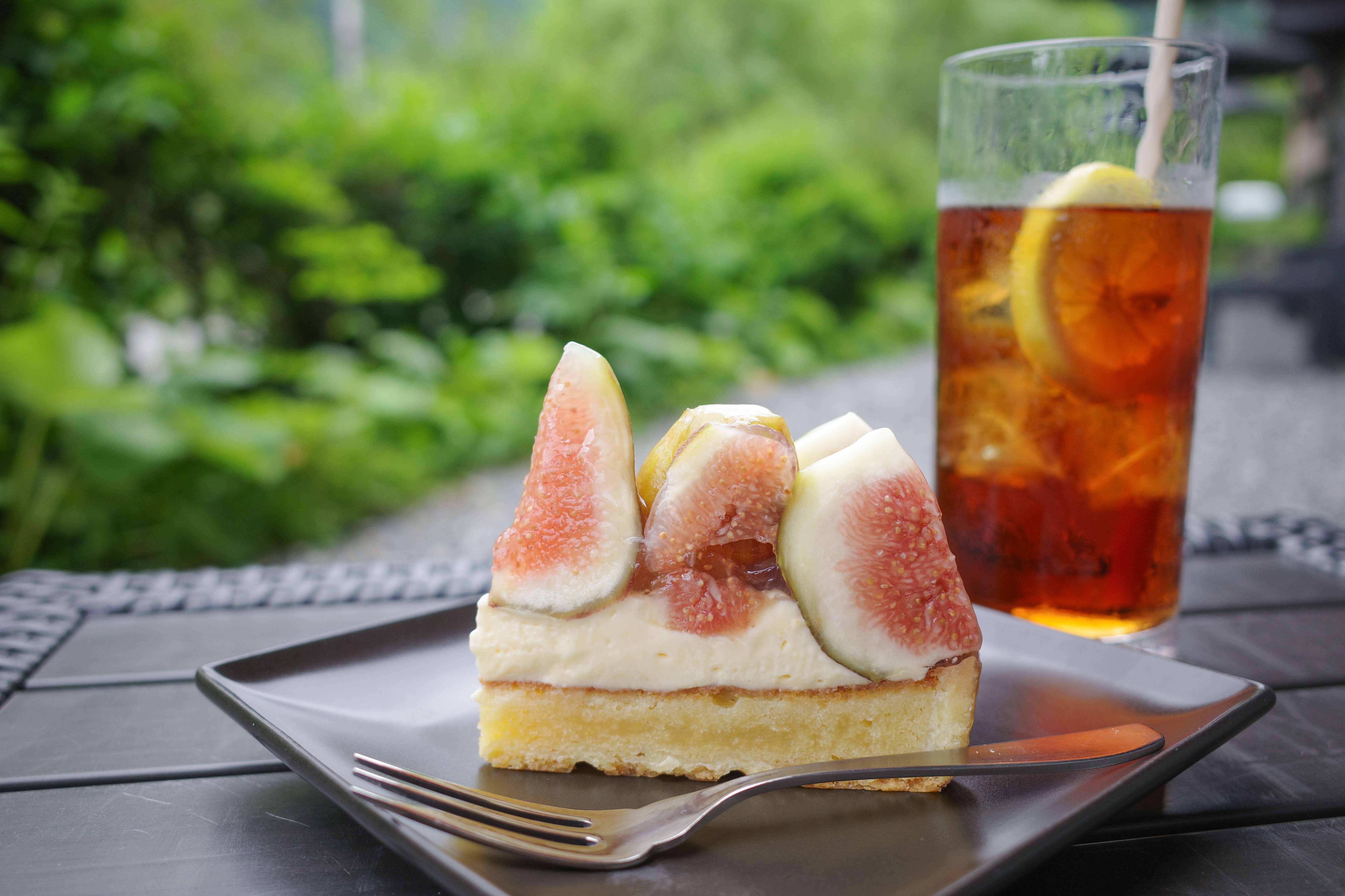 いちじくタルト　五千尺ホテル上高地　スイーツカフェ＆バー　LOUNGE