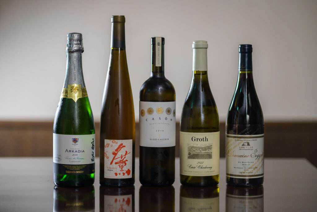 五千尺ホテル上高地秋ワインペアリング　10月13日現在のラインナップ