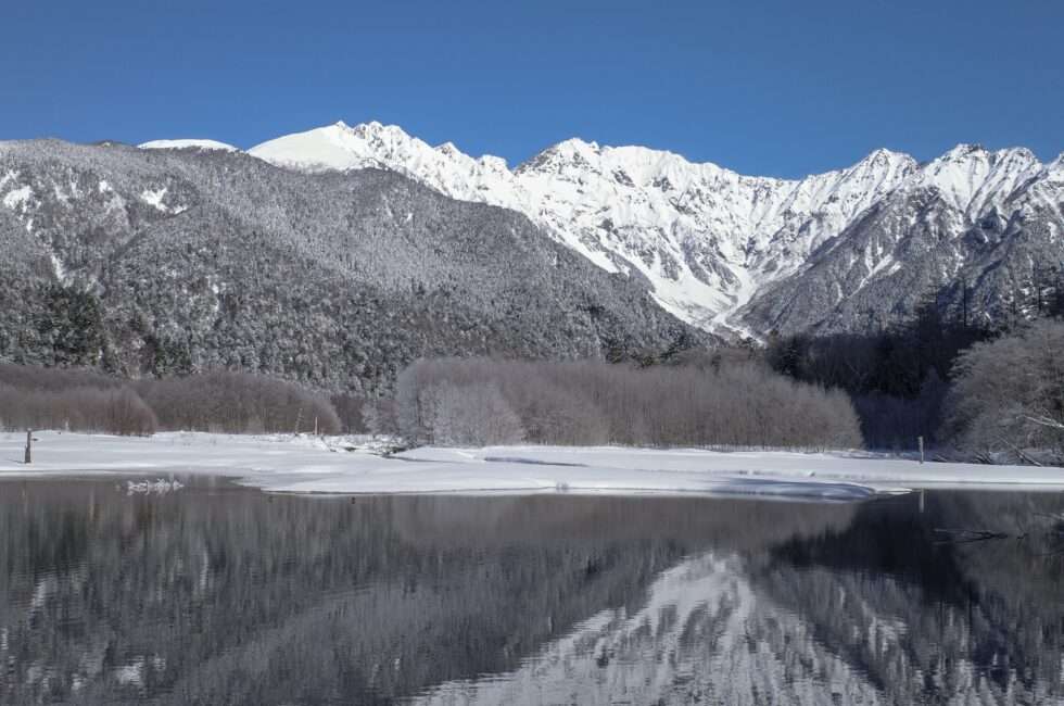 冬季期間の上高地