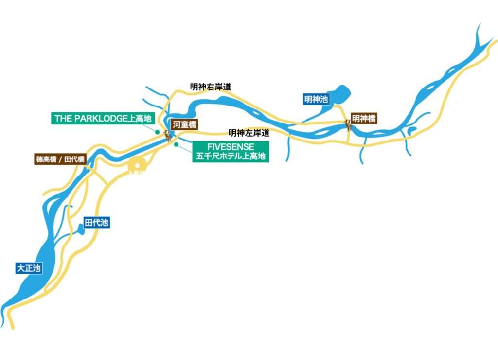 上高地地図