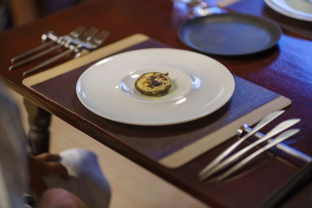前菜の長野県産椎茸