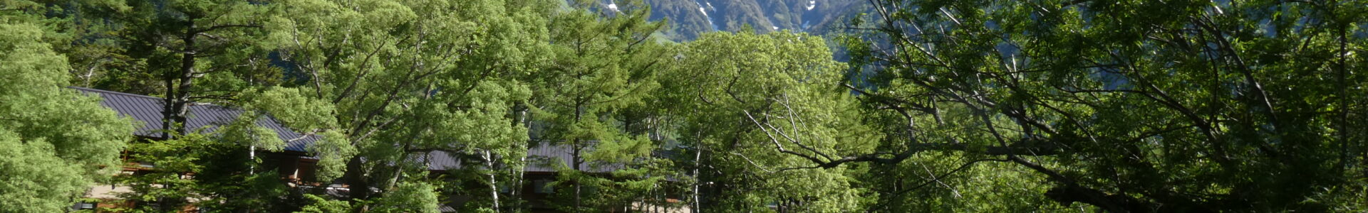 上高地・穂高連峰と梓川